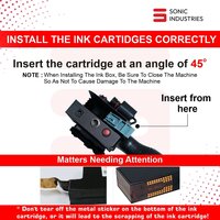 SONIC INDUSTRIES Blue Ink Cartridge (12.7mm) Designed for Pharma Industries