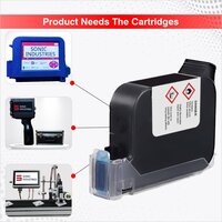 SONIC INDUSTRIES Blue Ink Cartridge (12.7mm) Designed for Pharma Industries