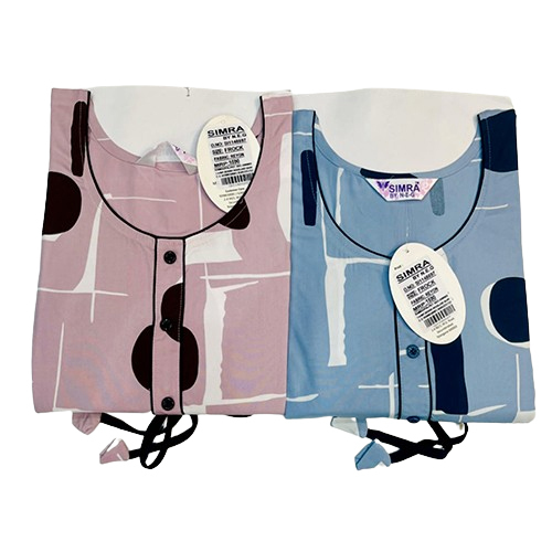 Rayon Cloth Frock Printed Nighty