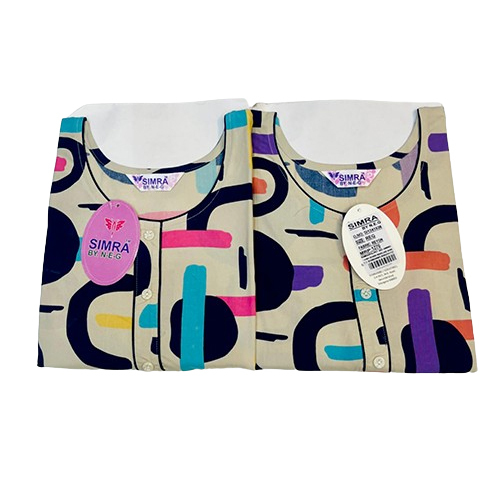 Rayon Cloth Frock Printed Nighty