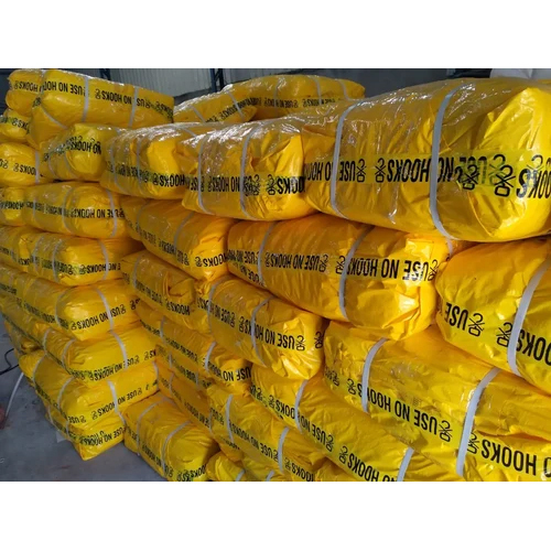 Waterproof Plastic Truck Tarpaulin - Color: Yellow