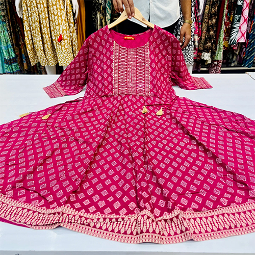 Pink Color Long Suit - Ethnic Region: Indian