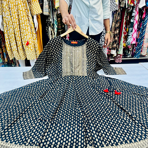 Ladies Printed Frock Suit