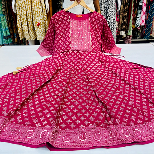 Ladies Printed Frock Suit