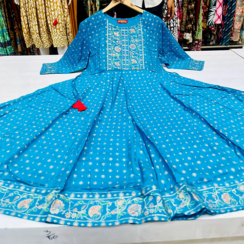 Blue Frock Suit - Ethnic Region: Indian