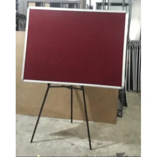 Pin Up Notice Board - Durable Aluminium, 36x24 Inches, Merron Color | Reusable Design, Easy Assembling Stand, Ideal for Schools and Colleges