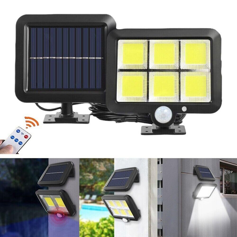 IP65 Waterproof Solar Security Light - 5.8L x 4.2W x 1H Centimeters | Motion Sensor, Energy Saving, 120 COB LEDs, 3 Lighting Modes