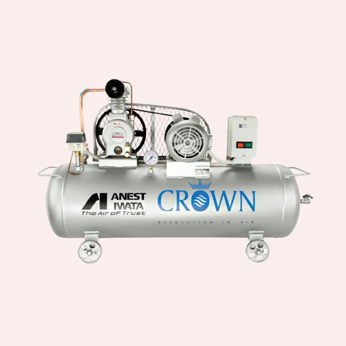 Lubricated Air Compressor - Color: Silver