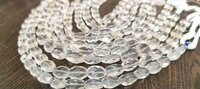 Natural Rock Crystals Oval beads