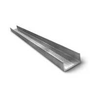 Mild Steel EN8 U Channel - 6mm Thickness, Polished Finish, Rectangular Shape | Versatile Framework Material for Various Applications
