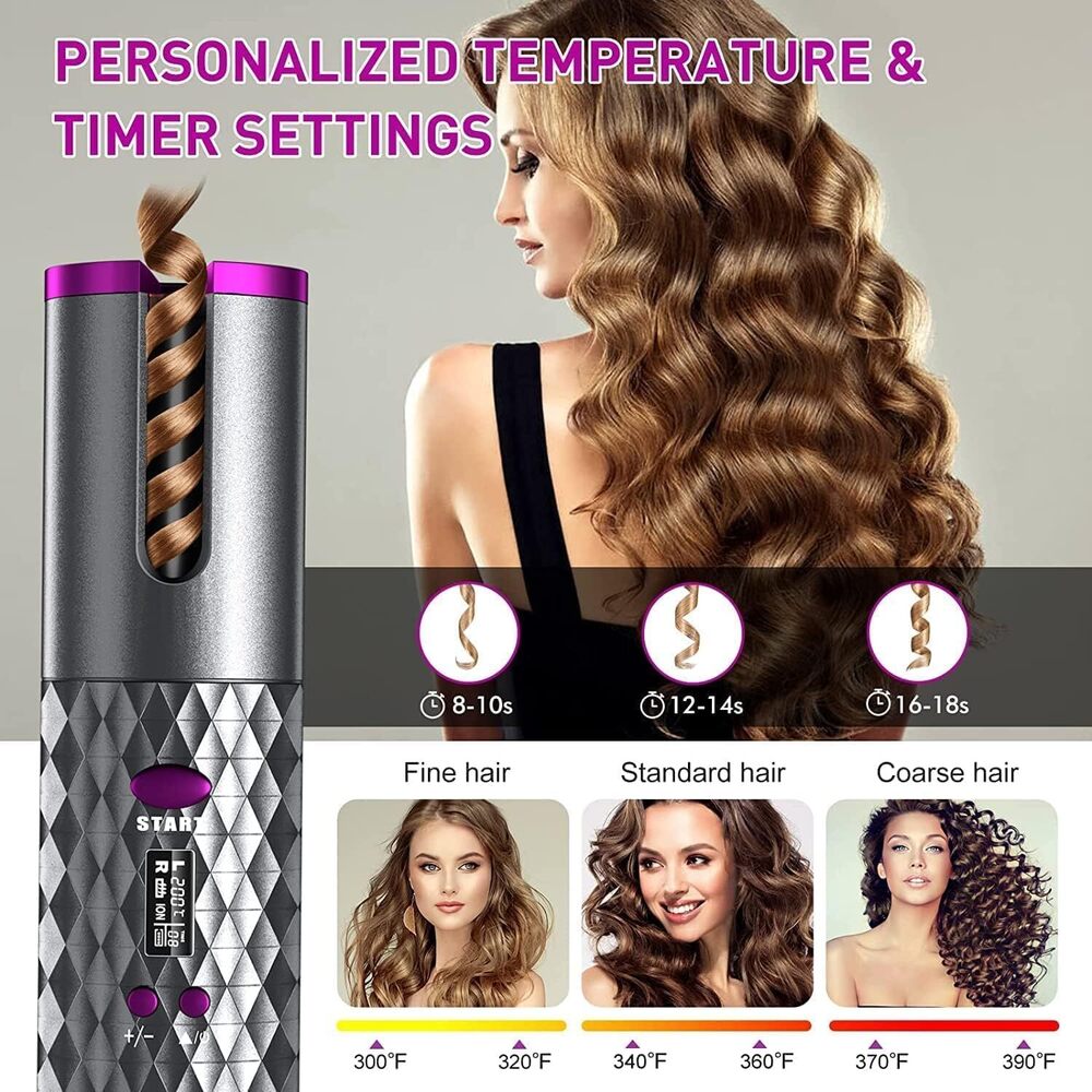 Wireless Usb Auto Hair Curler