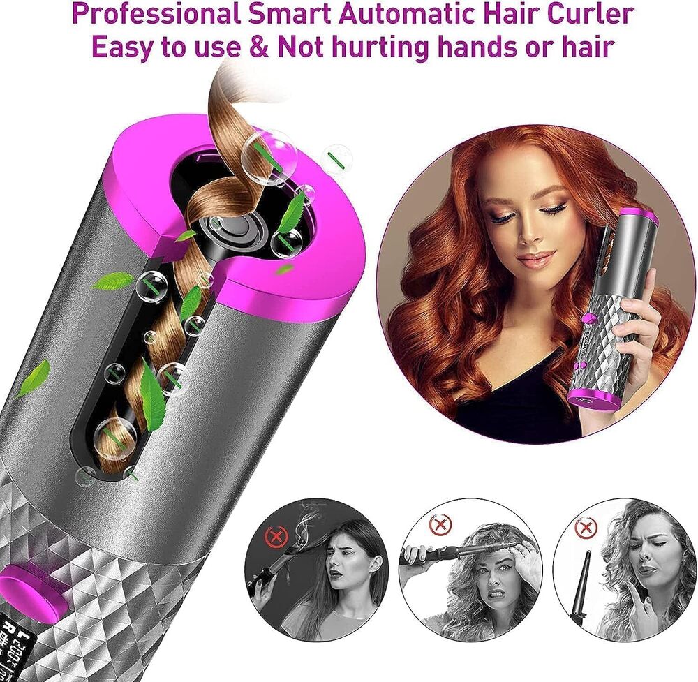 Wireless Usb Auto Hair Curler