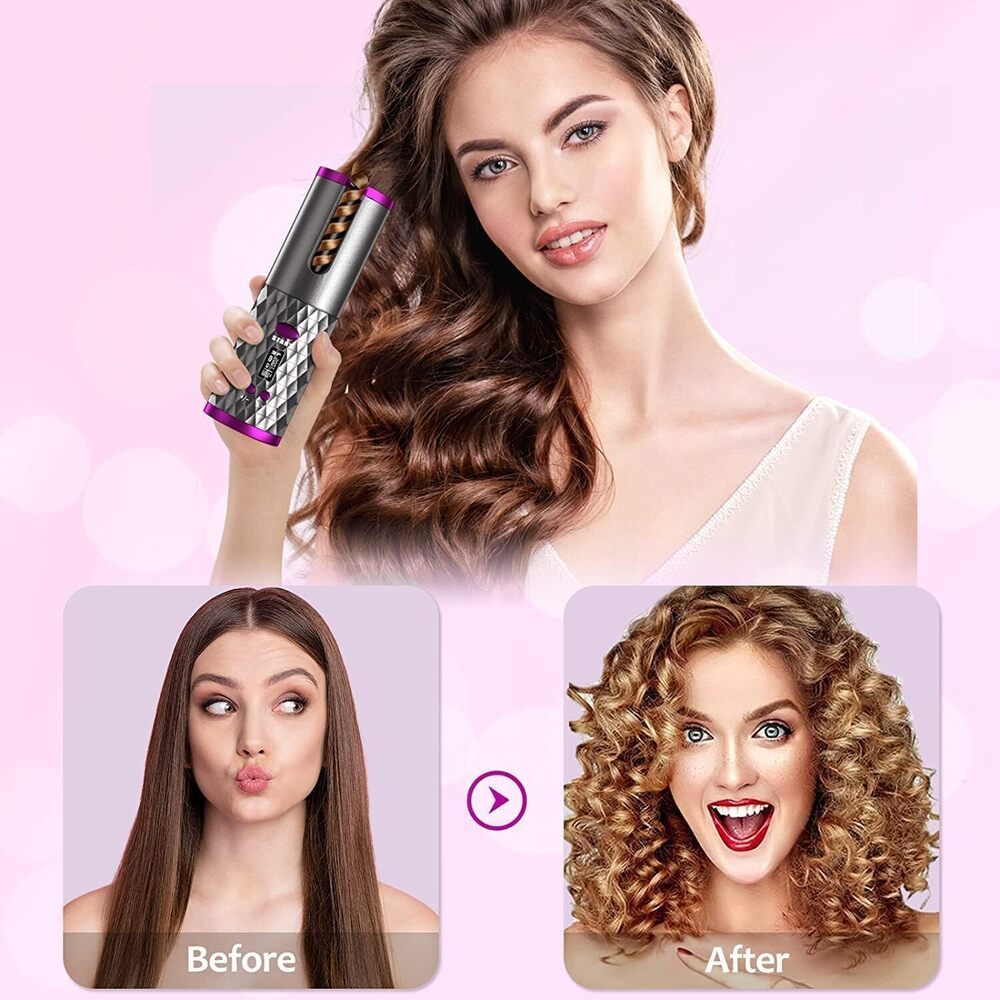 Wireless Usb Auto Hair Curler