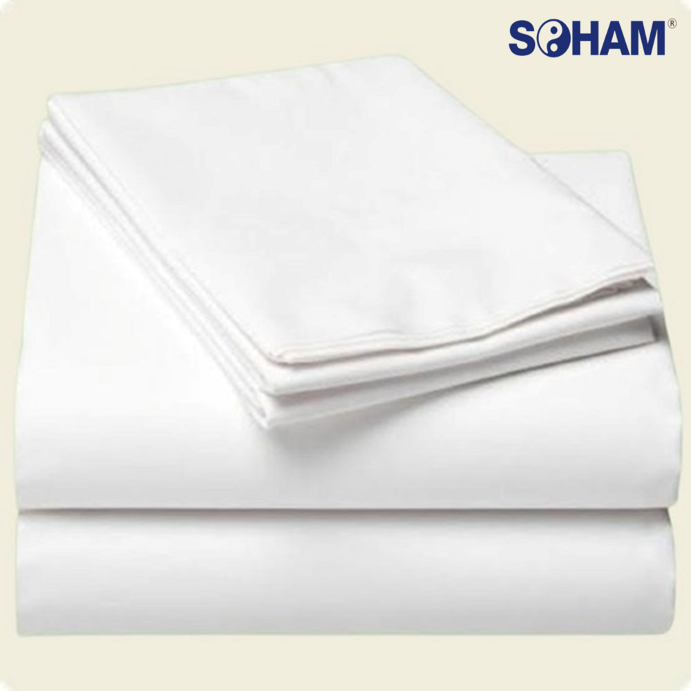 PR-2001-Hotel Bed sheets - 200 TC Plain Percale.