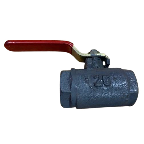 QINN 25mm Cast Iron Ball Valve - Cast Iron, 25mm Size, Blue or Red Polished Finish | Durable Water Flow Control Solution for Homeowners & Plumbers