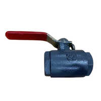 32mm Cast Steel Ball Valve - High Pressure, 32mm Size, Blue and Red Colors | Water Media Handling, Zero Leakage Guarantee, Reliable Performance