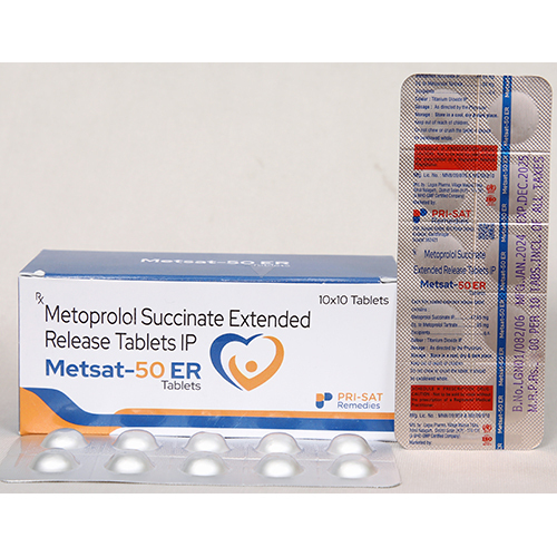 Metsat-50er Metoprolol Succinate Extended Release Tablets Ip - Drug Type: General Medicines