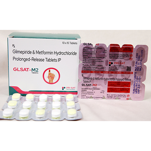 Glsat-m2 Glimepiride And Metformin Hydrochloride Prolonged-release Tablets Ip - Drug Type: General Medicines