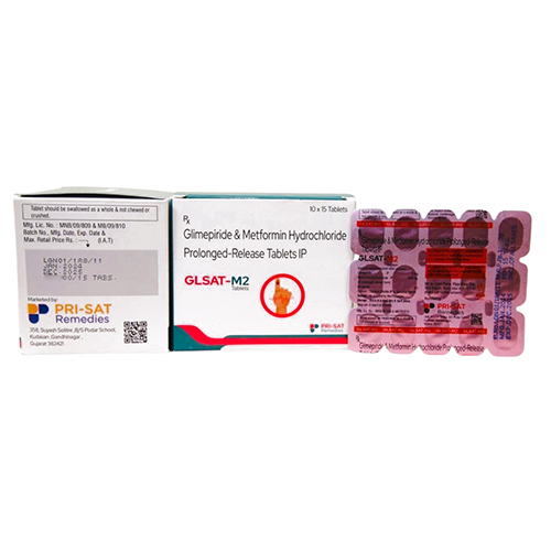 Glsat-m2 Glimepiride And Metformin Hydrochloride Prolonged-release Tablets Ip - Drug Type: General Medicines