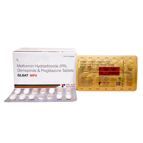 Glsat Mp2 Metformin Hydrochloride Glimepiride Tablets - Drug Type: General Medicines