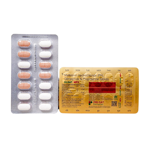 Glsat Mp2 Metformin Hydrochloride Glimepiride Tablets - Drug Type: General Medicines