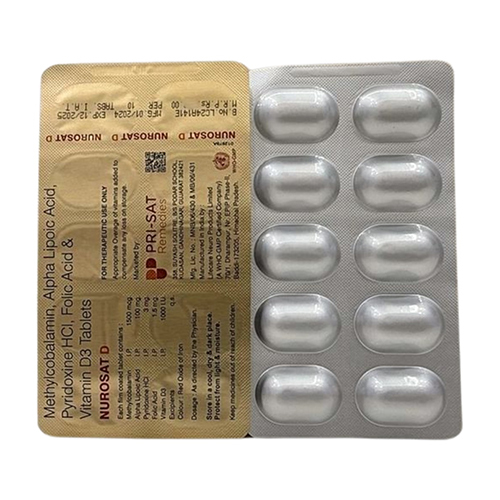 Nurosat D Methylcobalamin And Vitamin D3 Tablets - Drug Type: General Medicines