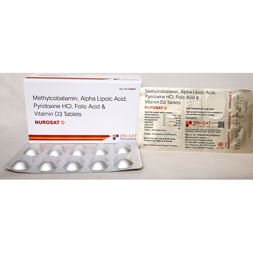 Nurosat D Methylcobalamin And Vitamin D3 Tablets - Drug Type: General Medicines