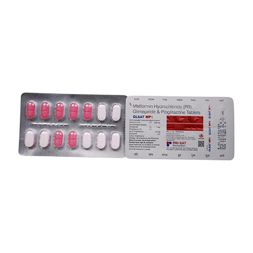 Glsat Mp1 Metformin Hydrochloride (Pr) Glimepiride Tablets - Drug Type: General Medicines