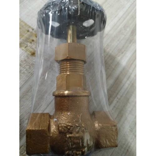 Industrial Gun Metal Valve - Color: Golden