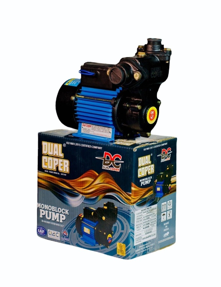 Heavy Duty Self Priming Monoblock Pump - Color: Black