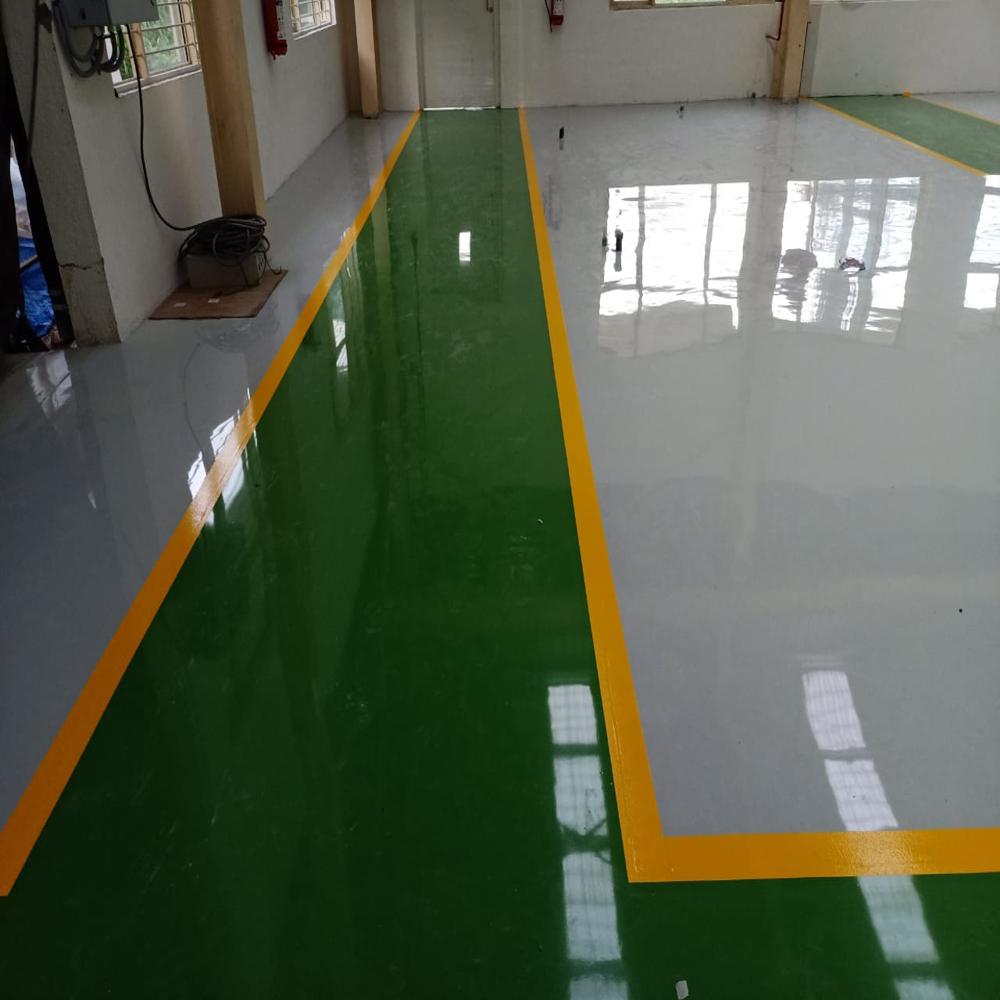 Self Leveling Flooring Service - Smooth Finish 200 Sq Ft Minimum Order Quantity, Industrial Application Quality Assurance