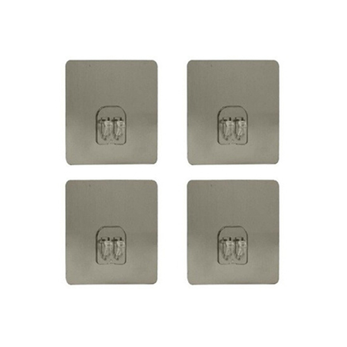 Transparent PVC Wall Hooks - 5x8cm with 8-10mm Screw, Heavy Duty Self-Adhesive Stickers for Towel, Key, Purse, and Belt Hanging