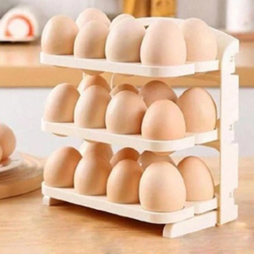 Foldable Egg Tray - Color: White