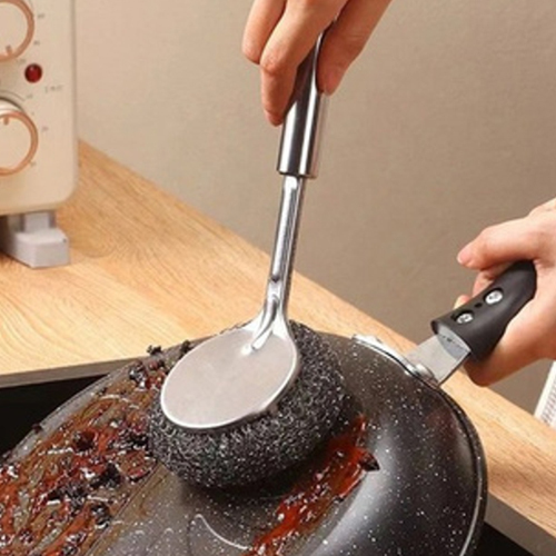 Steel Handle Scrubber