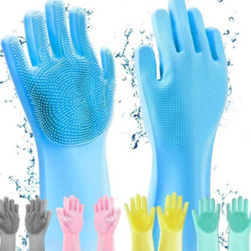 Silicone Hand Gloves - Color: Different Available