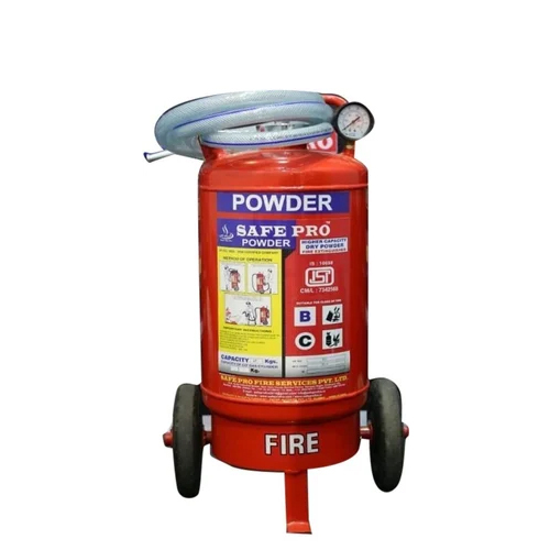 Wheeled Fire Extinguisher - Color: Red