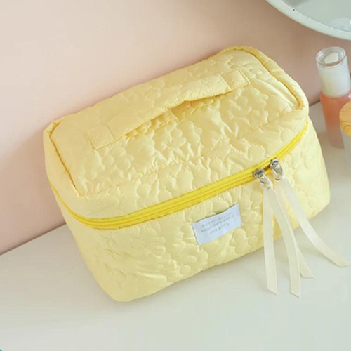 Cosmetic Cloth Bag - Color: Yellow