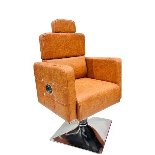 Orange Salon Chair - Attributes: Hard