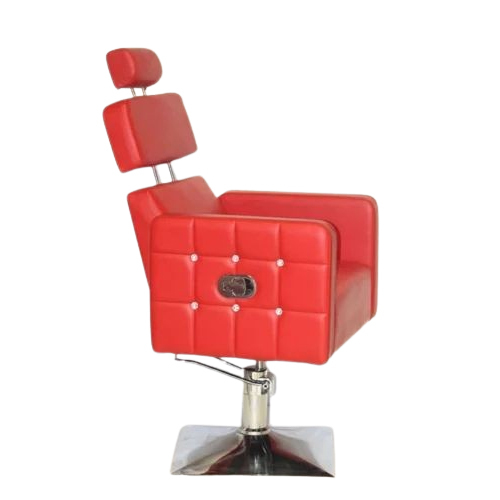 Red High Back Salon Chair - Attributes: Hard