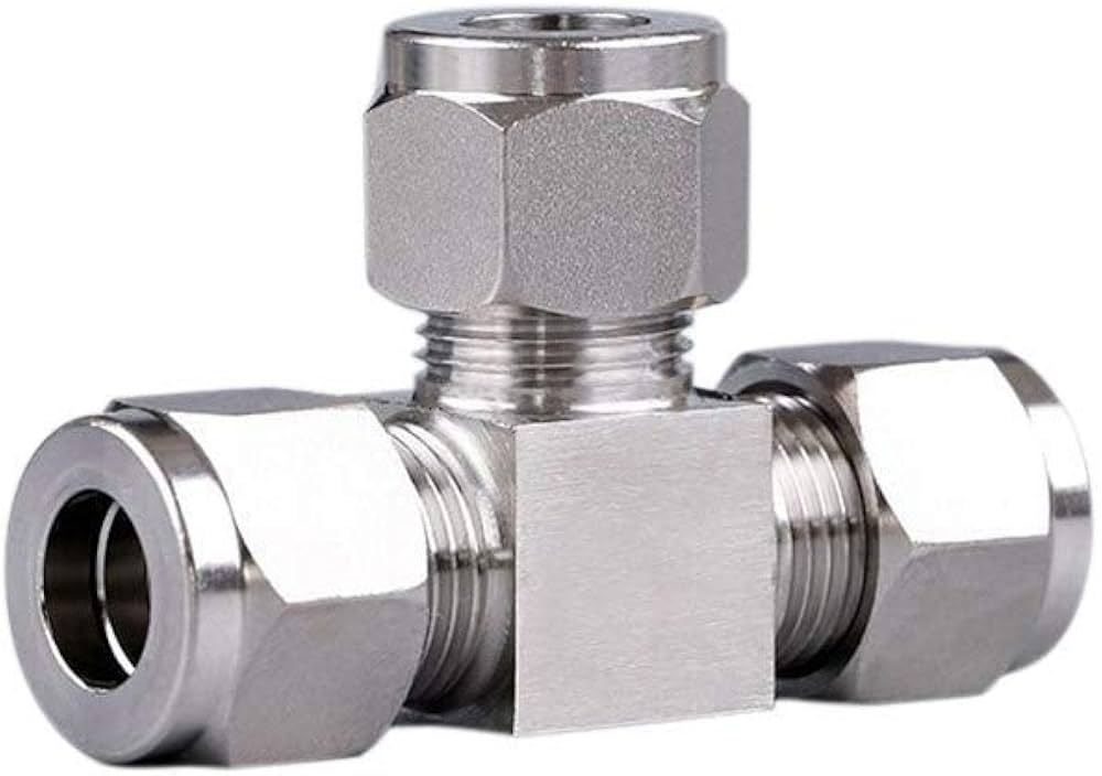 Straight Threaded Hydraulic Equal Tee - Color: Silver