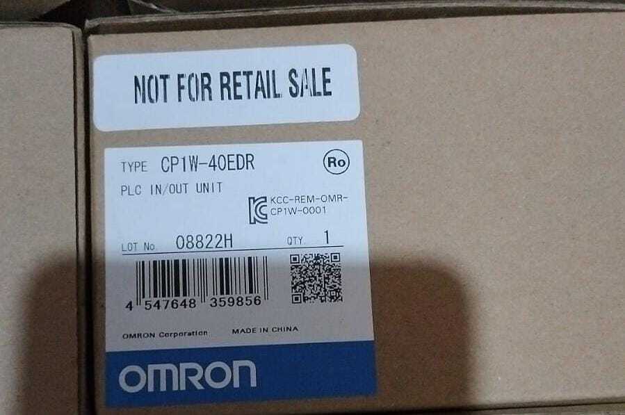 OMRON PLC, CP1W-40EDR, OBE10M-18GM60-E5-V1, IA40-FP-I3-P1