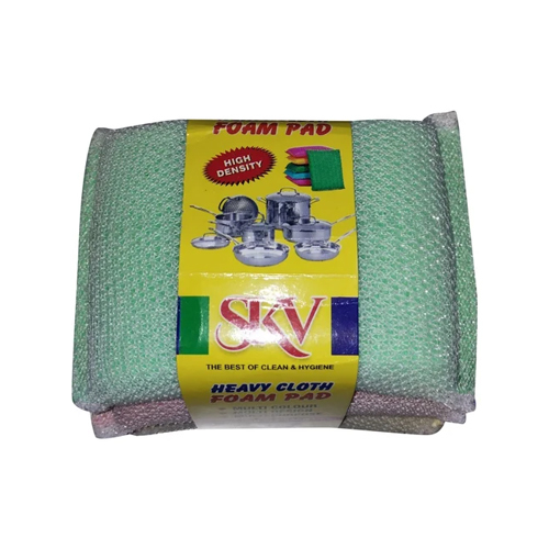 Beige Dish Wash Foam Scrub Pad