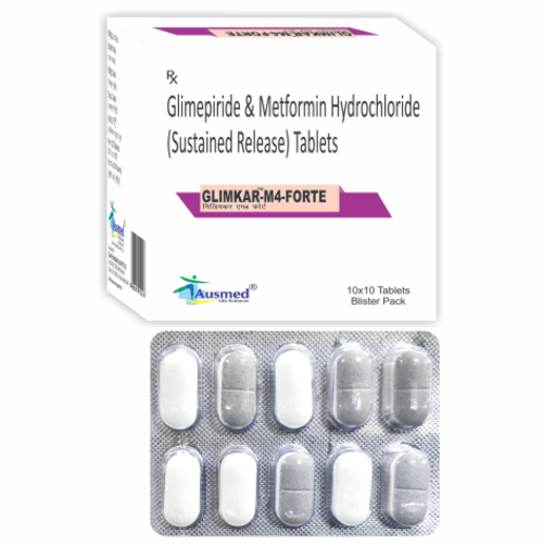 Glimepiride IP 3 mg Metformin Hydrochloride IP 1000 mg (In Sustained Release Form) TAB