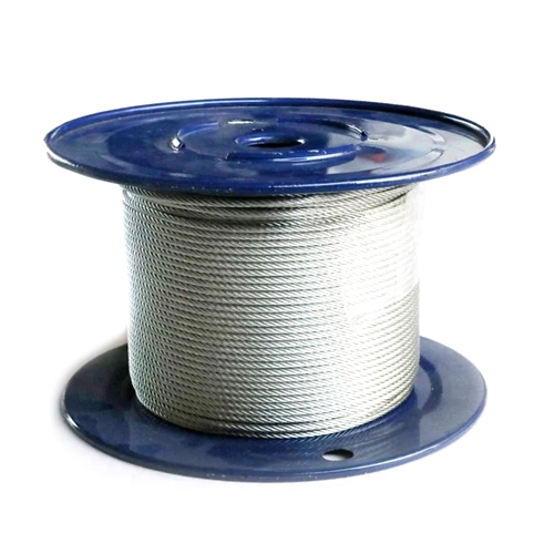 Steel Wire Rope - High-Quality Steel, 10 mm Diameter, Grey Finish | 300 Mpa Strength for Machinery Applications