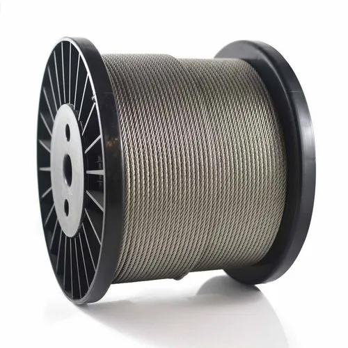 Mild Steel Wire Rope - 10mm Diameter, Grey Color | 300 Mpa Strength, Durable for Machinery Applications