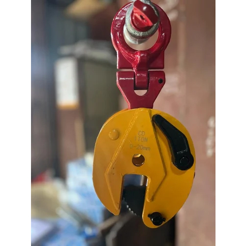 Industrial Universal Plate Lifting Clamp - Color: Yellow & Red