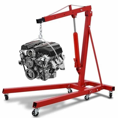 Hydraulic Engine Crane - Color: Red