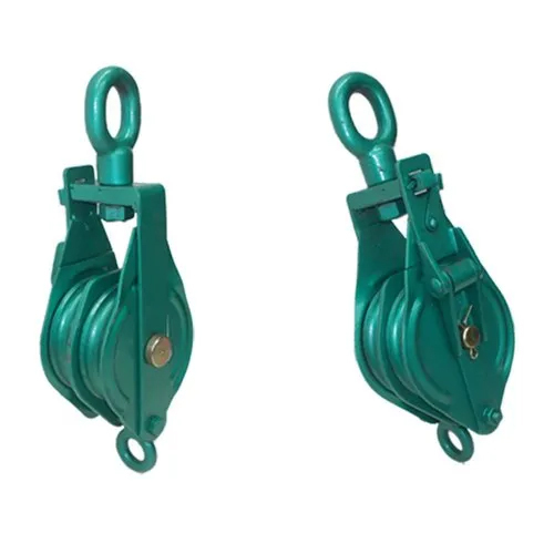 Manila Rope Pulley - Color: Green