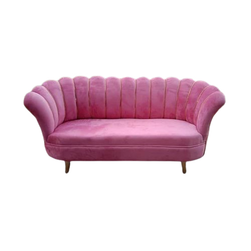 Designer Sofa - Pink Velvet, Various Sizes | Durable Foam, Polished Finish, Modern Design