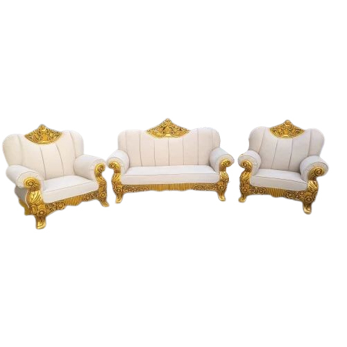 Wedding Stage Sofa Set - Color: White And Golden